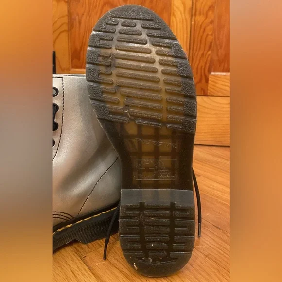 Dr. Martens Silver Women's Boots - Picture 4 of 8